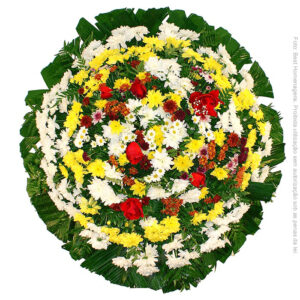 Coroa de Flores Simples Colorida